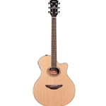 Yamaha APX600M NS Thinline Cutaway Acoustic/Electric Guitar, Natural Matte Satin